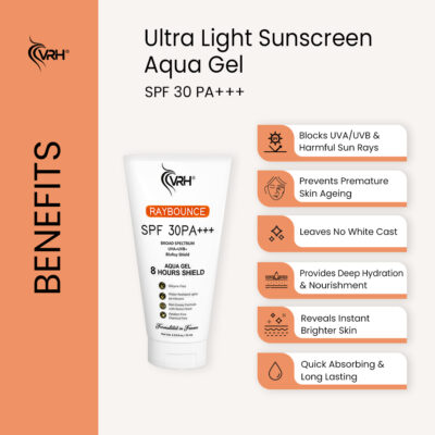 vrh ultra light sunscreen aqua gel spf30 benefits
