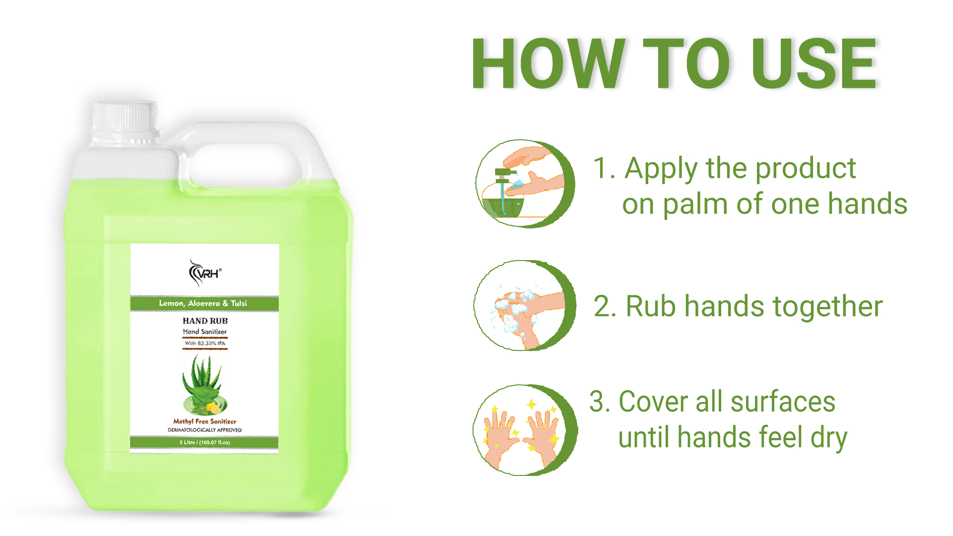 Aloevera Hand Rub Sanitizer