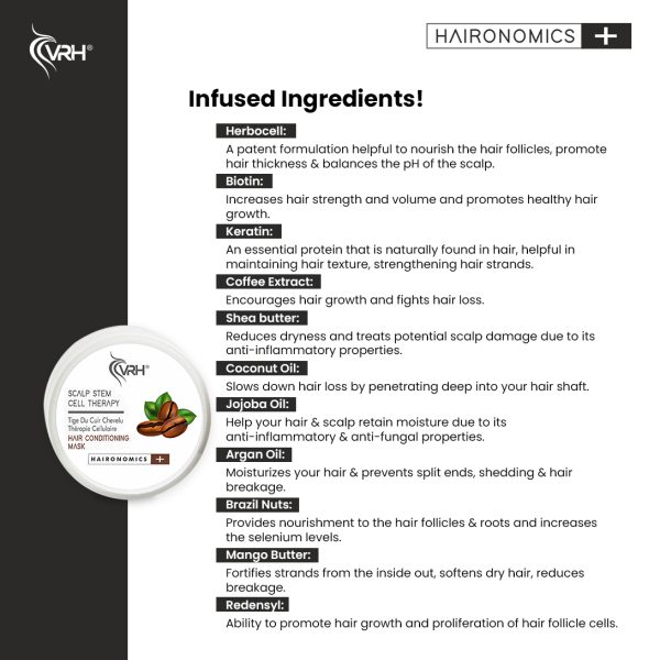 vrh hair conditioning mask detailed ingredients