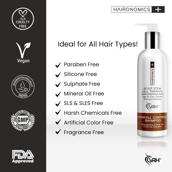 vrh hairfall control shampoo certification 1