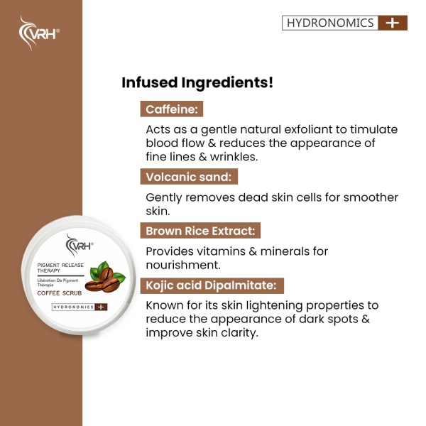 vrh coffee face and body scrub detailed ingredients