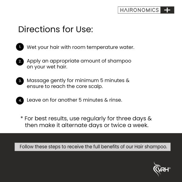 vrh dandruff shampoo how to use