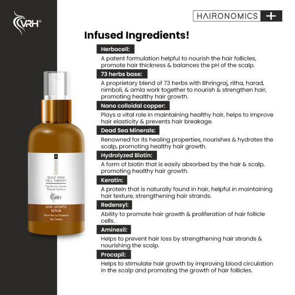 vrh hair growth serum detailed ingredients