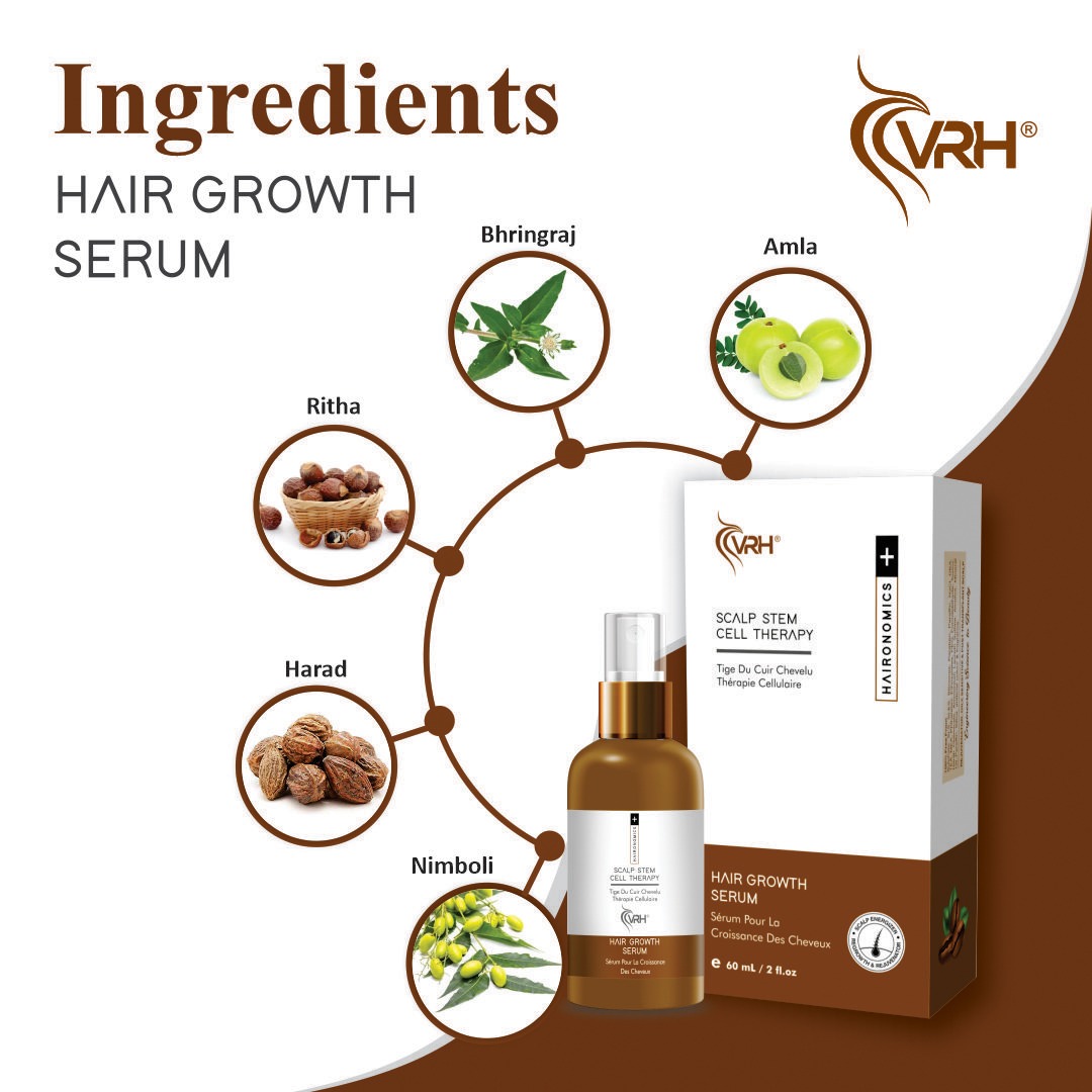 Hair Growth Serum | Scalp Stem Cell Therapy (60ml) | VRH - VR Health Science