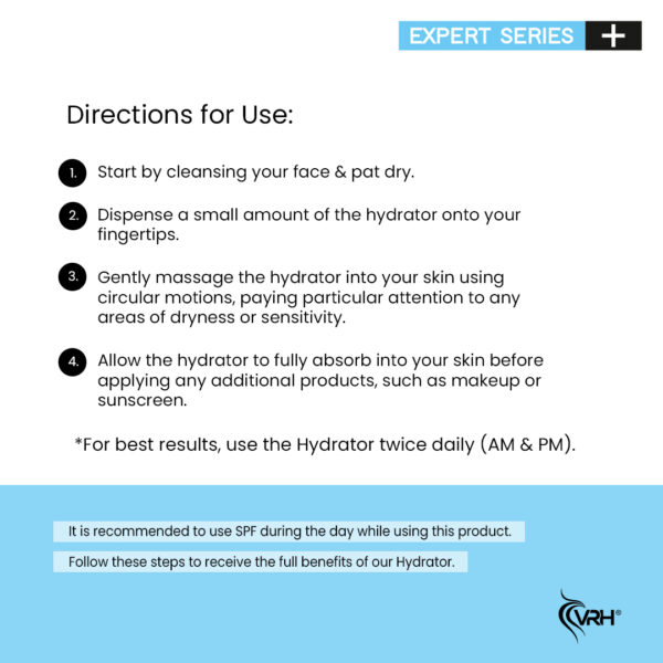 vrh sensitive skin hydrator how to use