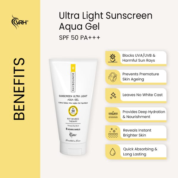 vrh ultra light sunscreen aqua gel spf50 benefits