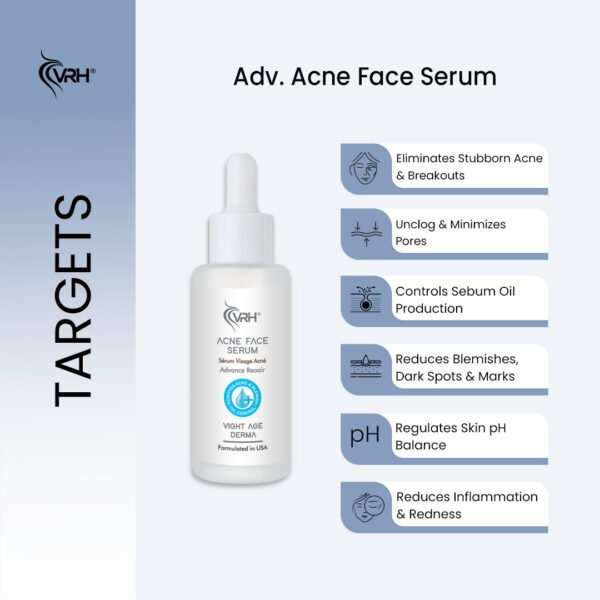 vrh acne face serum targets