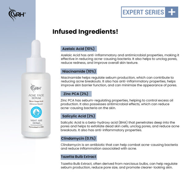 vrh acne face serum detailed ingredients