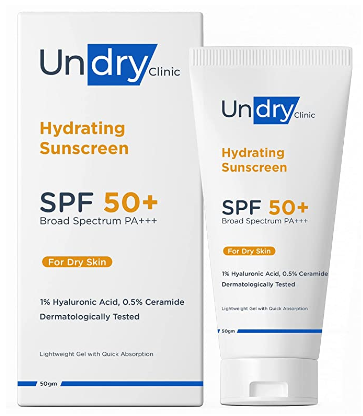 undry hydrating sunscreen with box