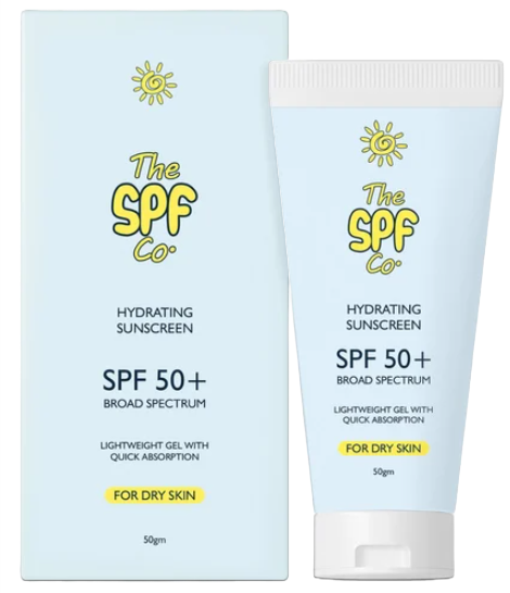 The SPF co Hydrating Sunscreen with box